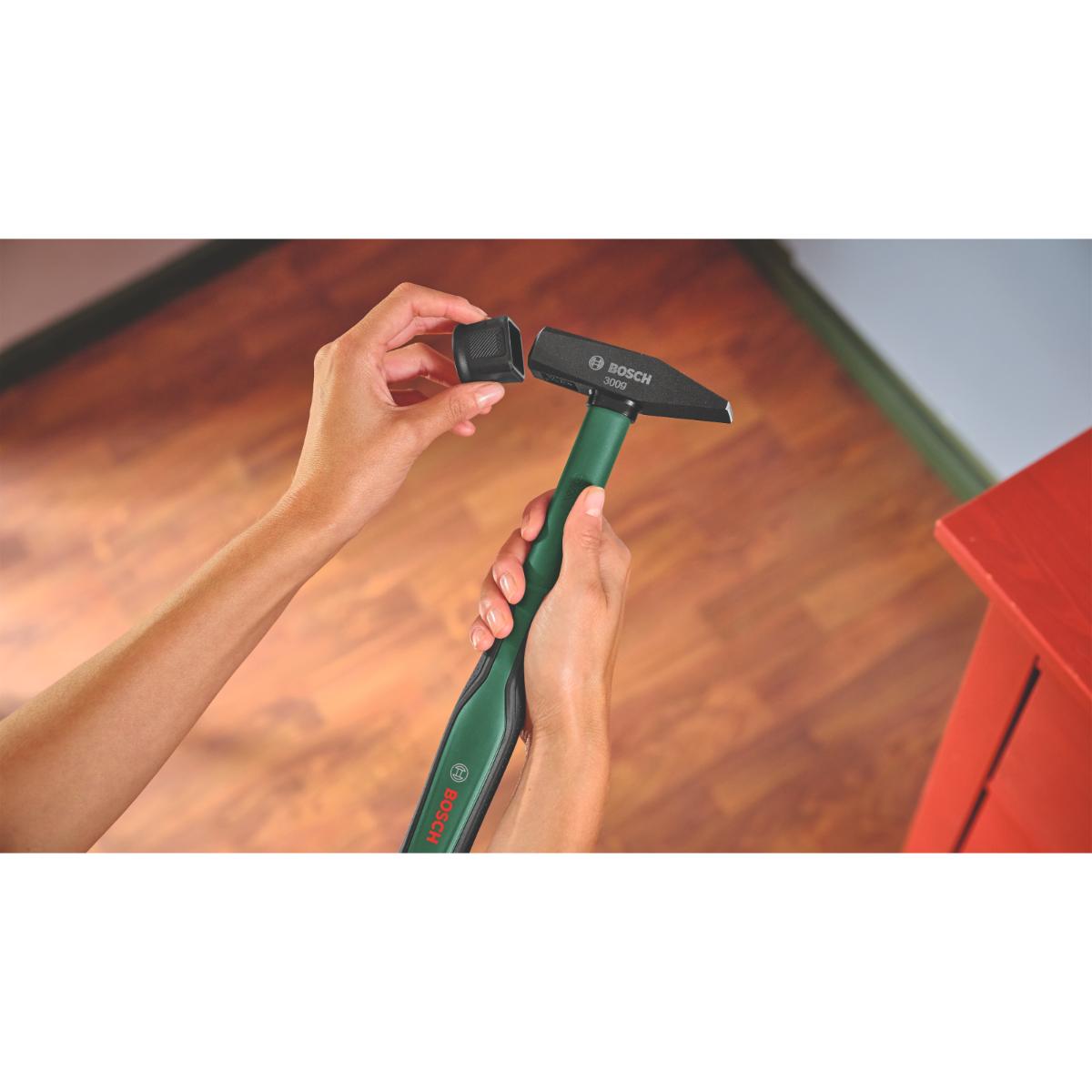 Bosch Schlosserhammer 300 g + weicher Stoßfänger, 2-teiliges Set