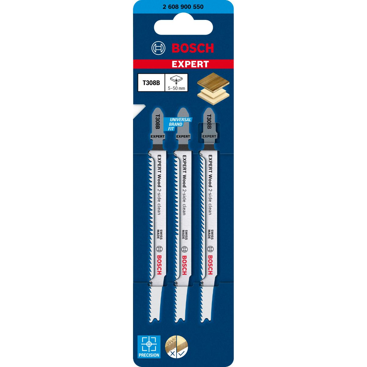 Bosch EXPERT ‘Wood 2-side clean’ T 308 B Stichsägeblatt