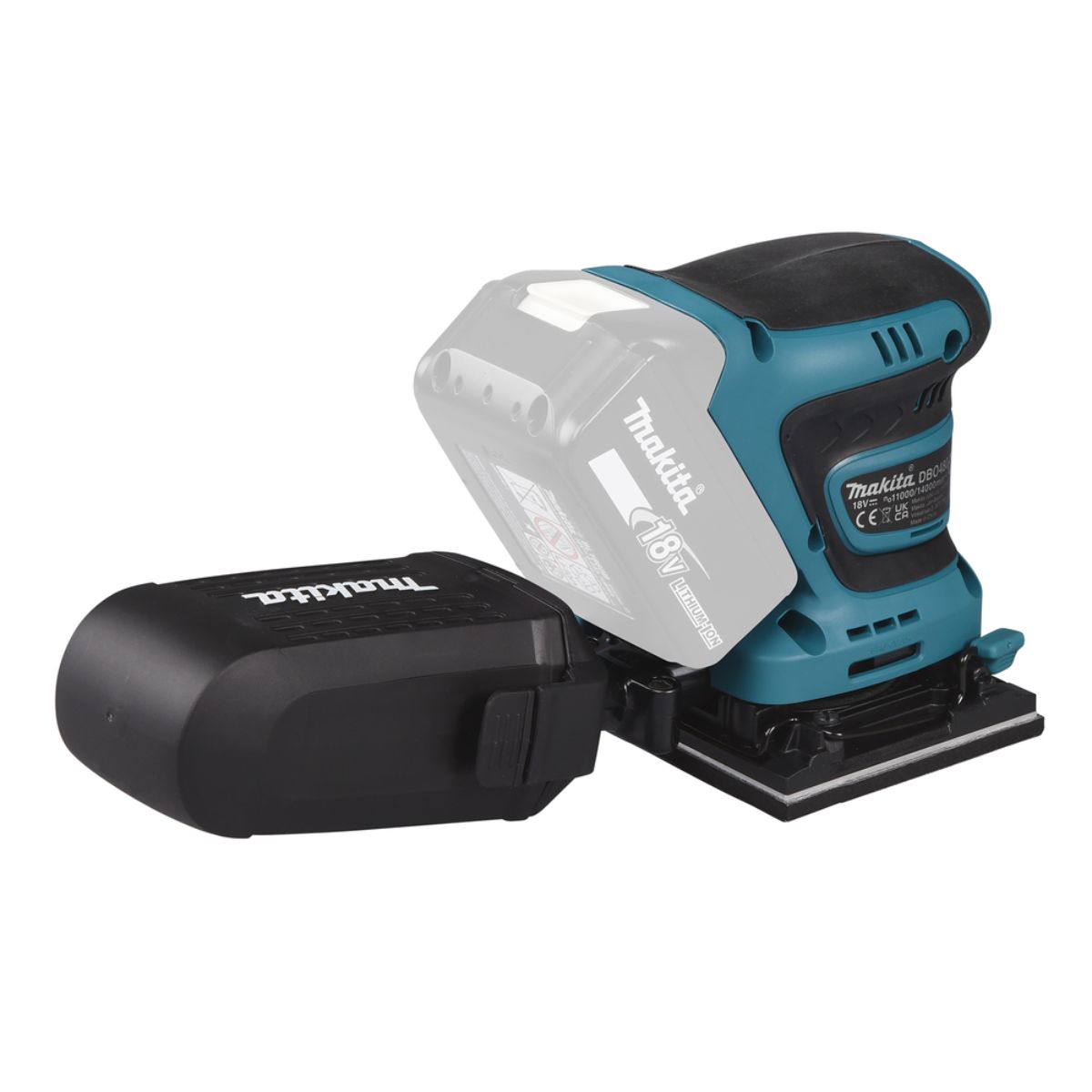 Makita Akku-Schwingschleifer 18V (ohne Akku, ohne Ladegerät) DBO480Z