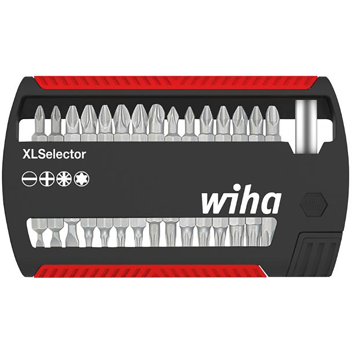 Wiha Bit Set XLSelector Standard 25 mm gemischt 31-teilges Set 1/4 zoll C6,3 - 5 Stück