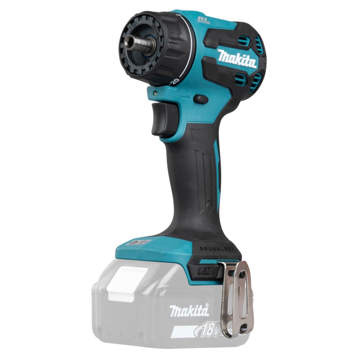 Makita Akku-Bohrschrauber mit Wechselkopfsystem inklusive 4-Kopfaufnahmen LXT 18V - DDF491ZJ01