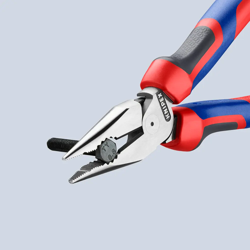 KNIPEX Spitz-Kombizange mit Comfort-Griffen schwarz atramentiert 185 mm