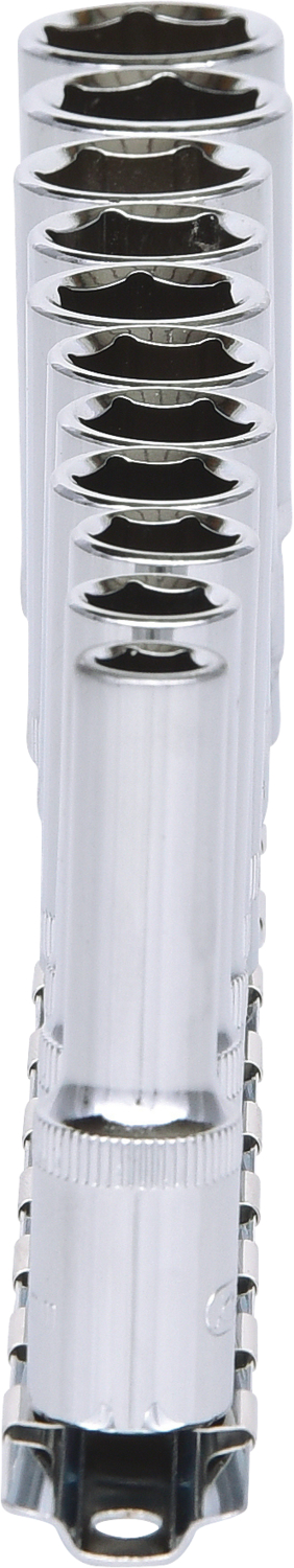 KS Tools 3/8" CHROMEplus Sechskant-Stecknuss-Satz, lang, 11-tlg 8-19mm