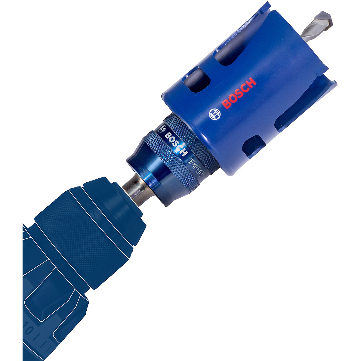 Bosch EXPERT Power Change Plus Aufnahme mit Vorbohrer, HEX Schaft 8,7mm, HSS-Co, 7,15x25x65mm, 2-teiliges Set
