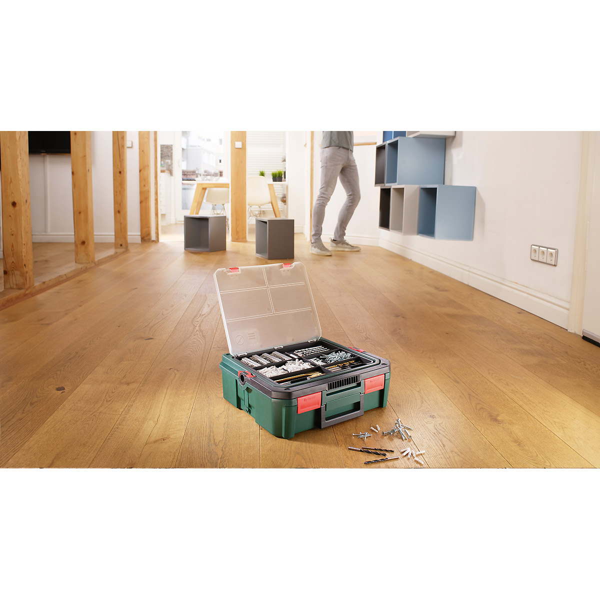 Bosch Akku-Bohrschrauber EasyDrill 18V-40, 1 x Akku PBA 18V 1.5Ah + SystemBox