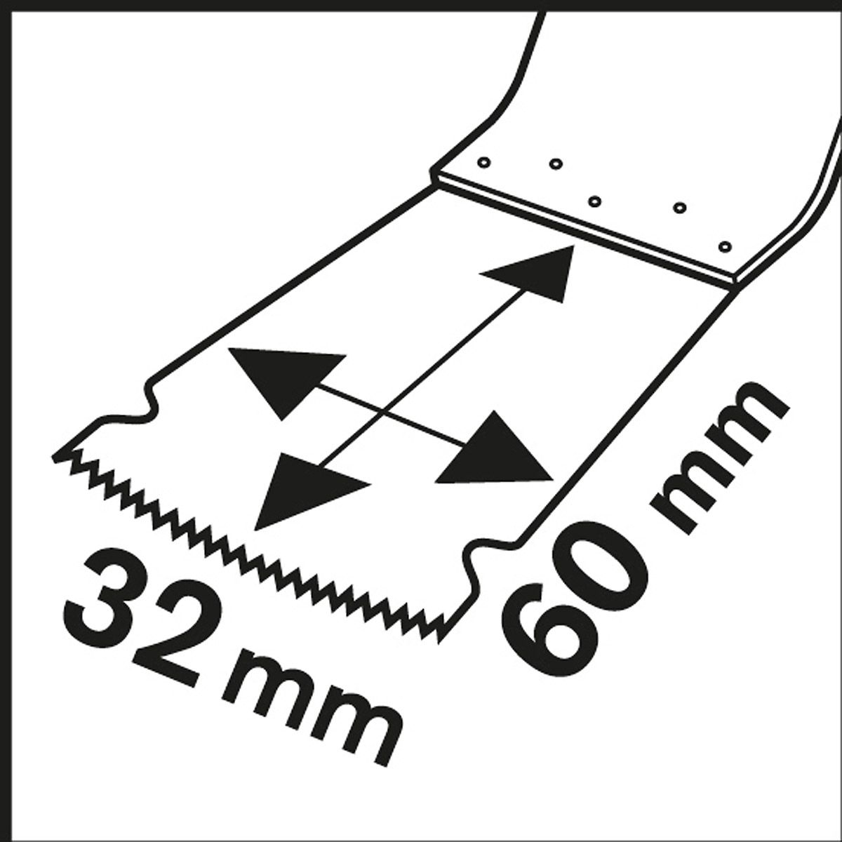 Bosch HCS Tauchsägeblatt PAIZ 32 EPC Wood, 60 x 32 mm, 1er-Pack