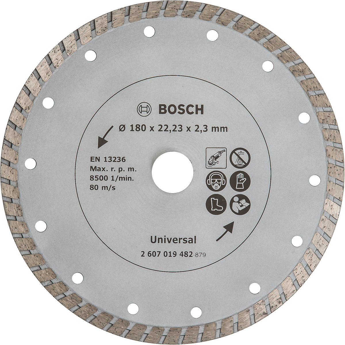 Bosch Diamanttrennscheibe Turbo, 180mm