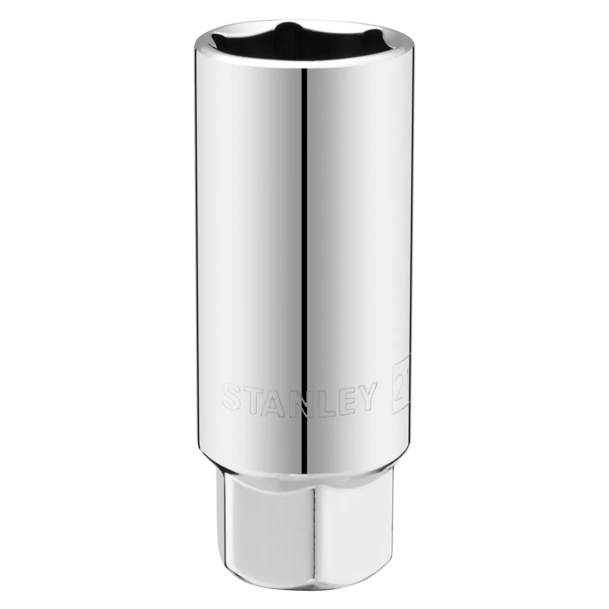 STANLEY 3/8 Zoll Zündkerzenschlüssel 21 mm mit MaxiDrive-Profil