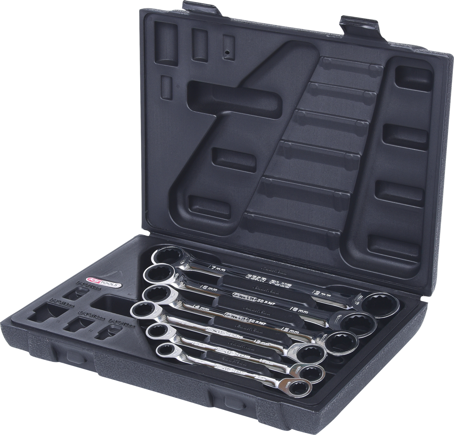 KS Tools GEARplus Doppel-Ratschenringschlüssel-Satz, 6-tlg Koffer