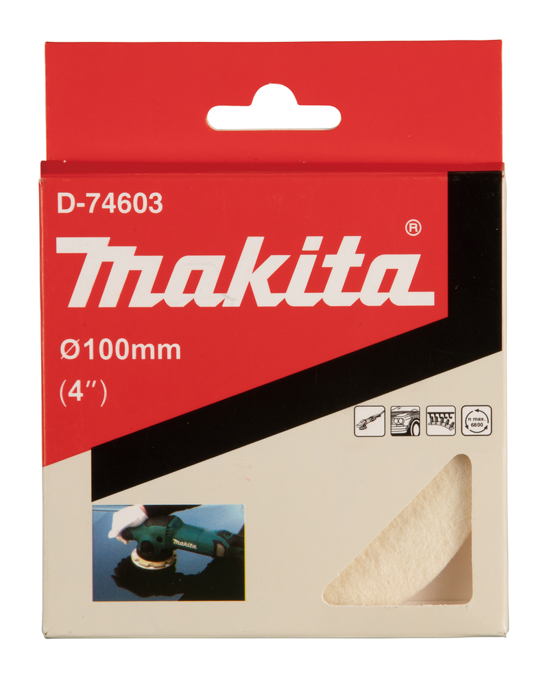 Makita Filzpad Klett, 100 mm - D-74603
