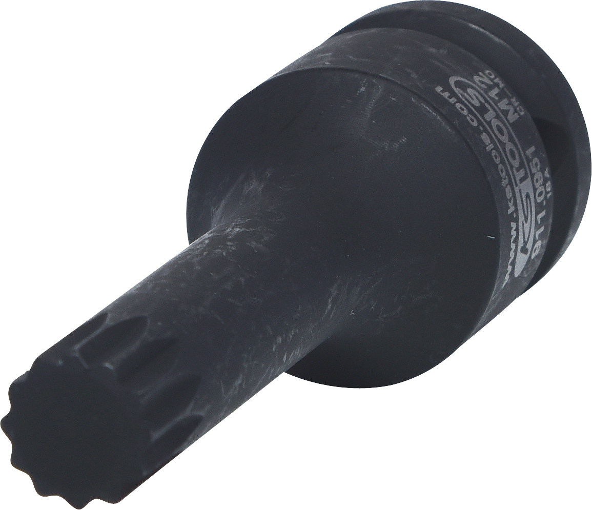 KS Tools 1/2" Kraft-Bit-Stecknuss Vielzahn, lang
