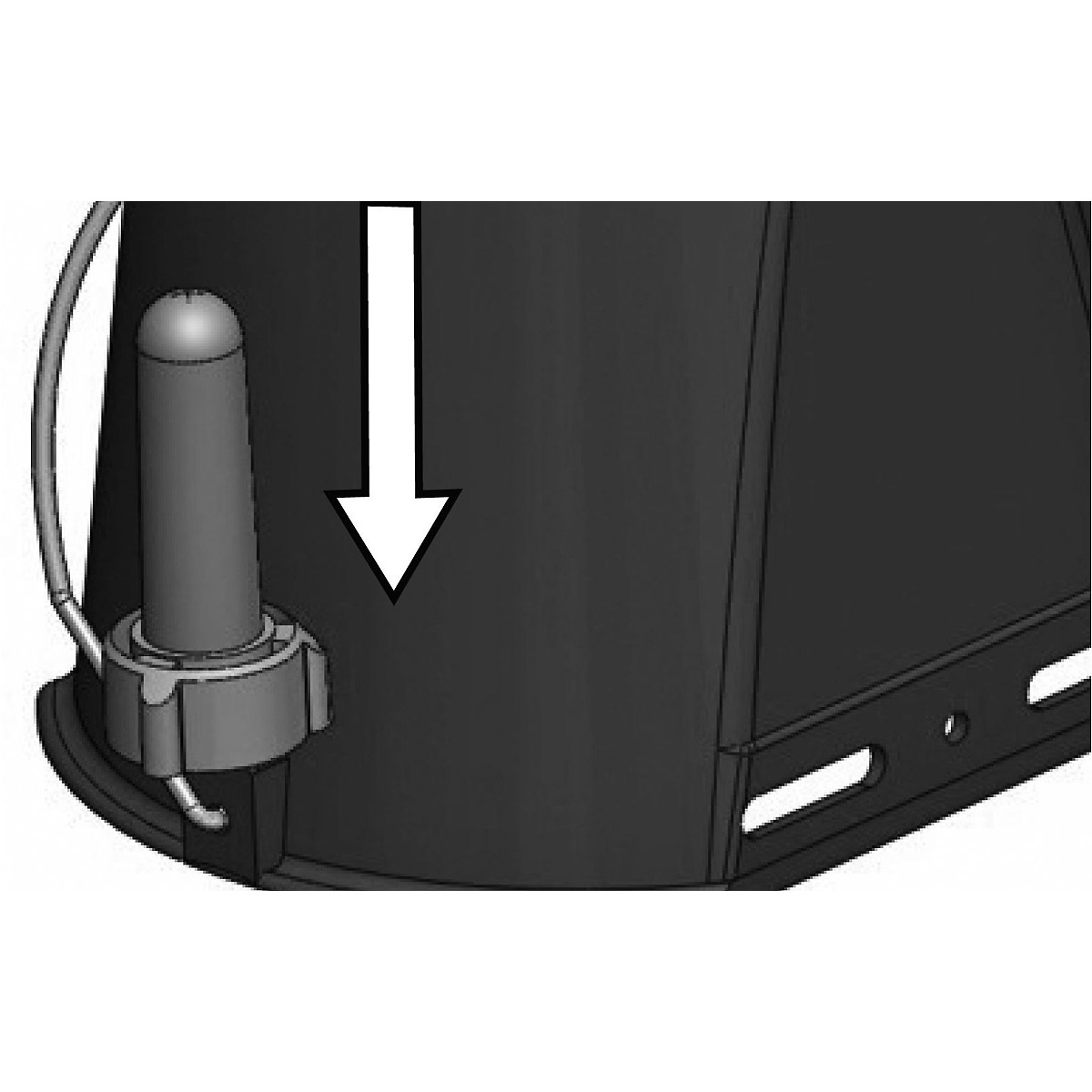 Kerbl Hygienetränkeeimer mit Klapp-Ventil