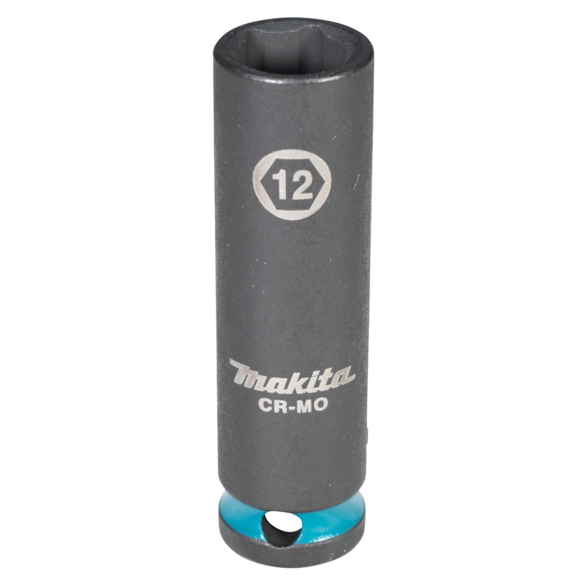 Makita Steckschlüssel 3/8 Zoll - SW12 - lang - Impact Black - E-16293