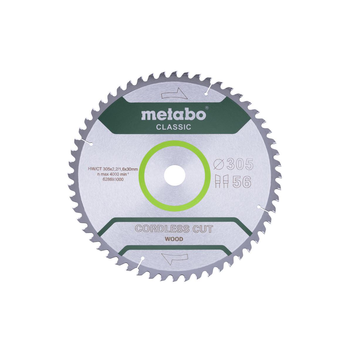 Metabo Sägeblatt cordless cut wood - classic WZ 5° - Blister