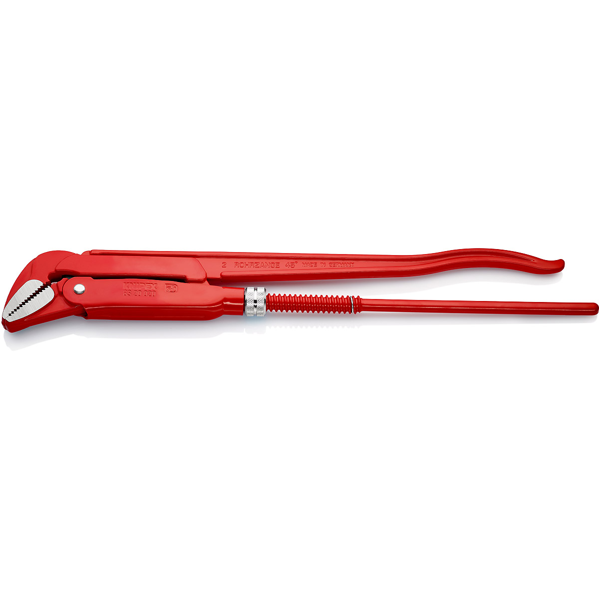 KNIPEX Rohrzange 45° 570 mm rot pulverbeschichtet