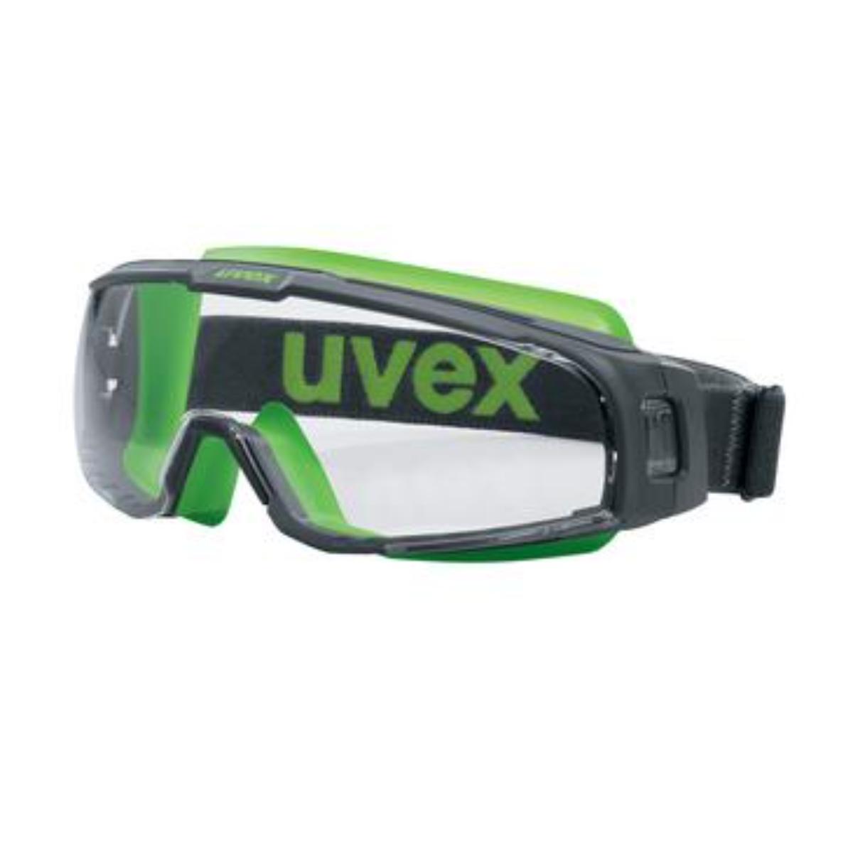 uvex Vollsichtbrille u-sonic grau, grün, anthrazit