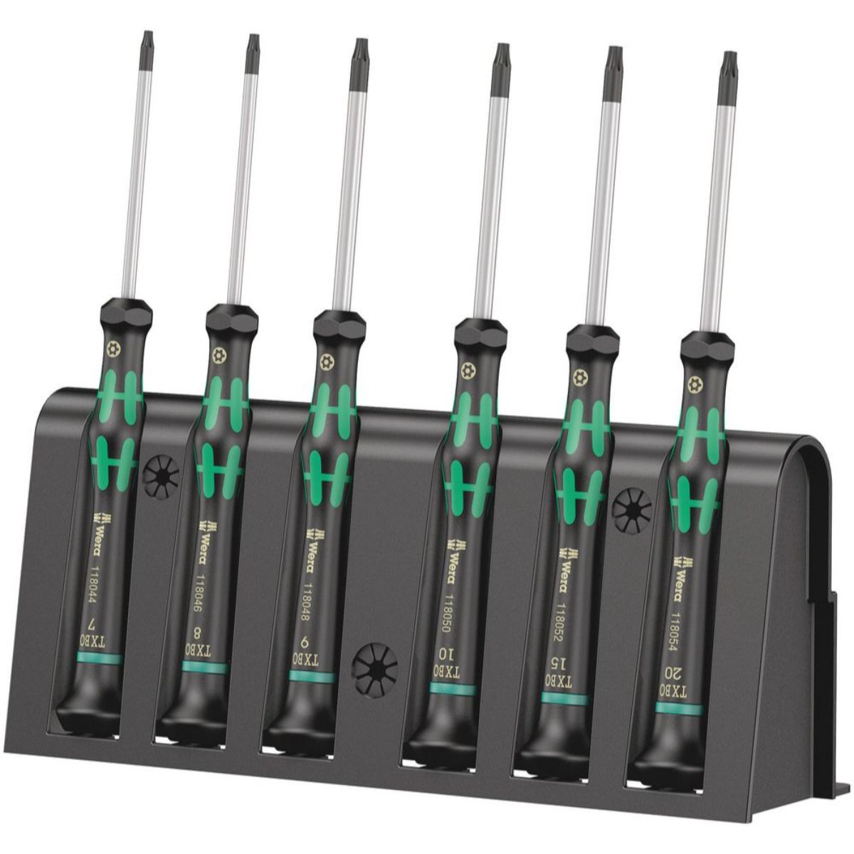 Wera 2067/6 Elektronik TORX BO Schraubendrehersatz + Rack, 6-teilig
