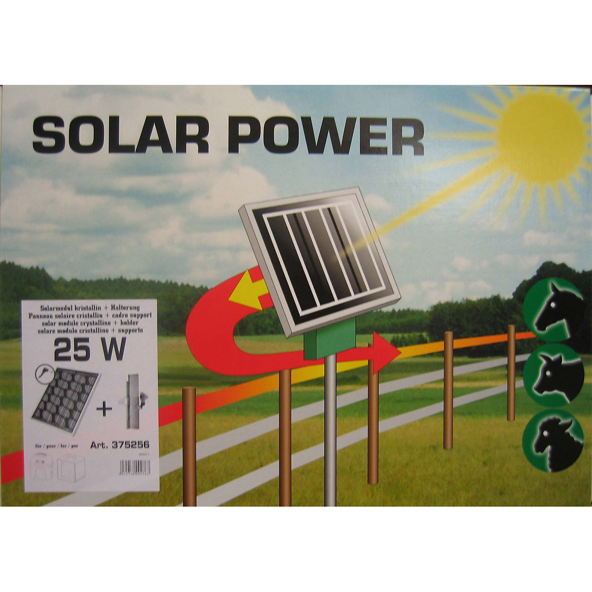 Kerbl Solarmodul inkl. Halterung