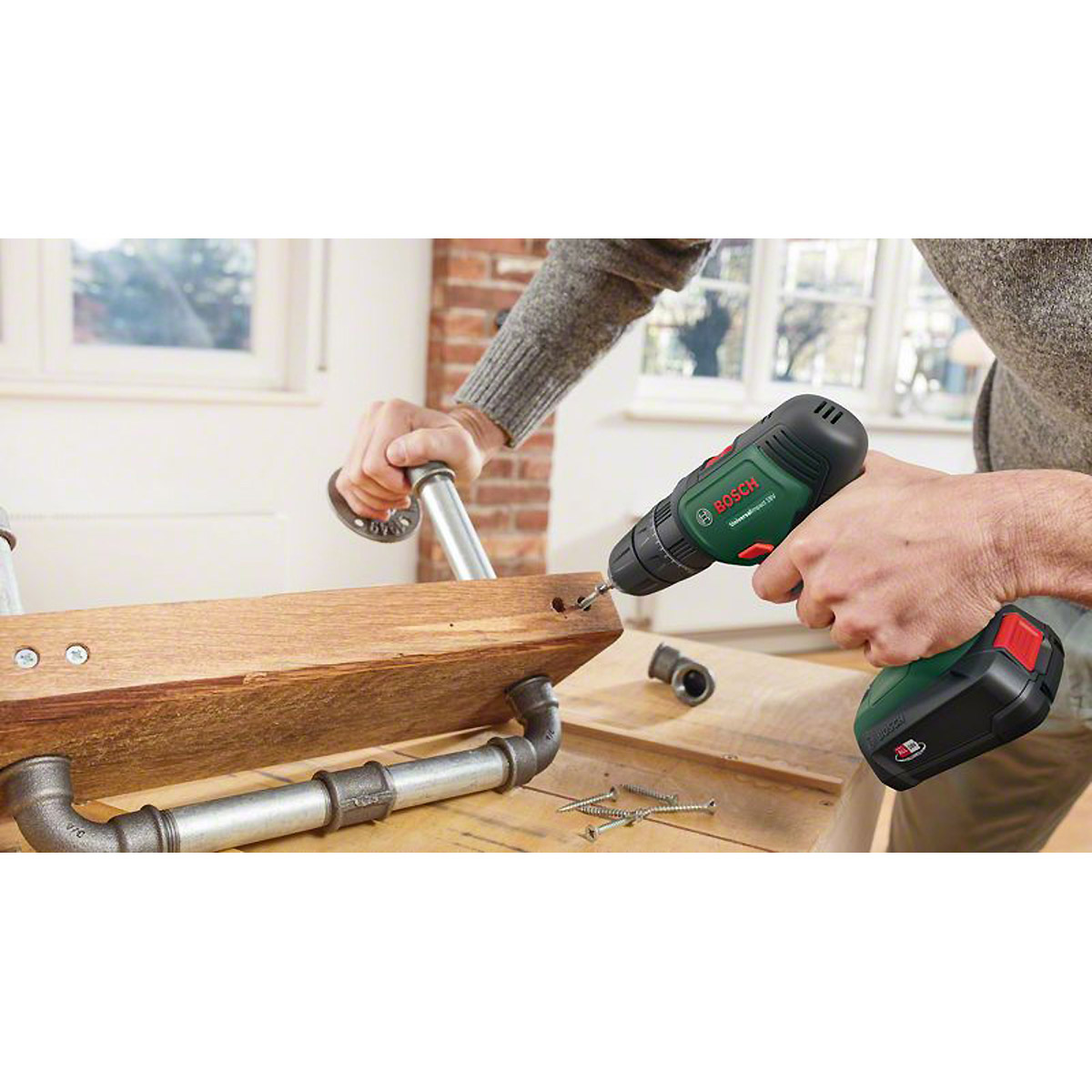 Bosch Akku-Zweigang-Schlagbohrschrauber UniversalImpact 18V + SystemBox 2