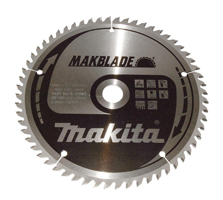 Makita MAKBLADE Sägeb. 190x20x60Z - B-32823