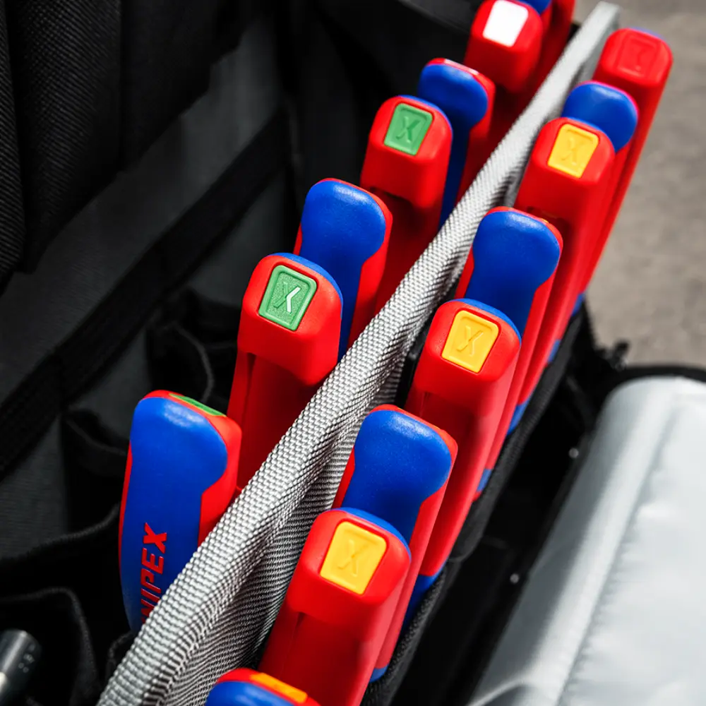 KNIPEX ColorCode Clips rot (10 Stück) 21 mm