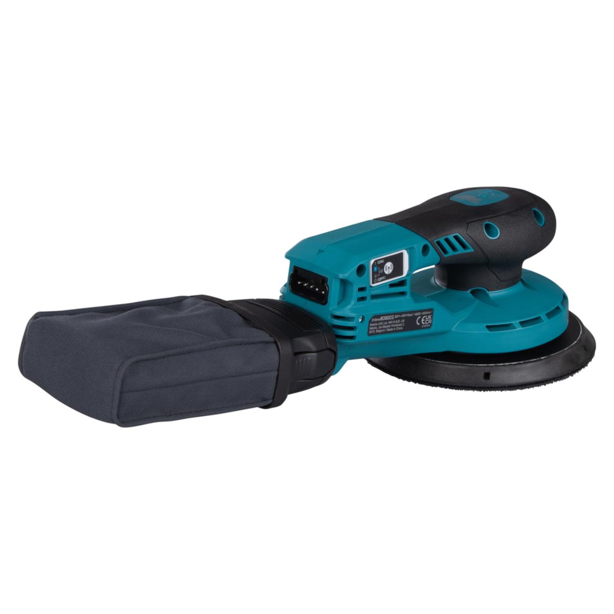 Makita Akku-Exzenterschleifer XGT - Connector - 150 mm Ø - 5,0 mm Hub - 1,6 m Kabel - BO002CGZ