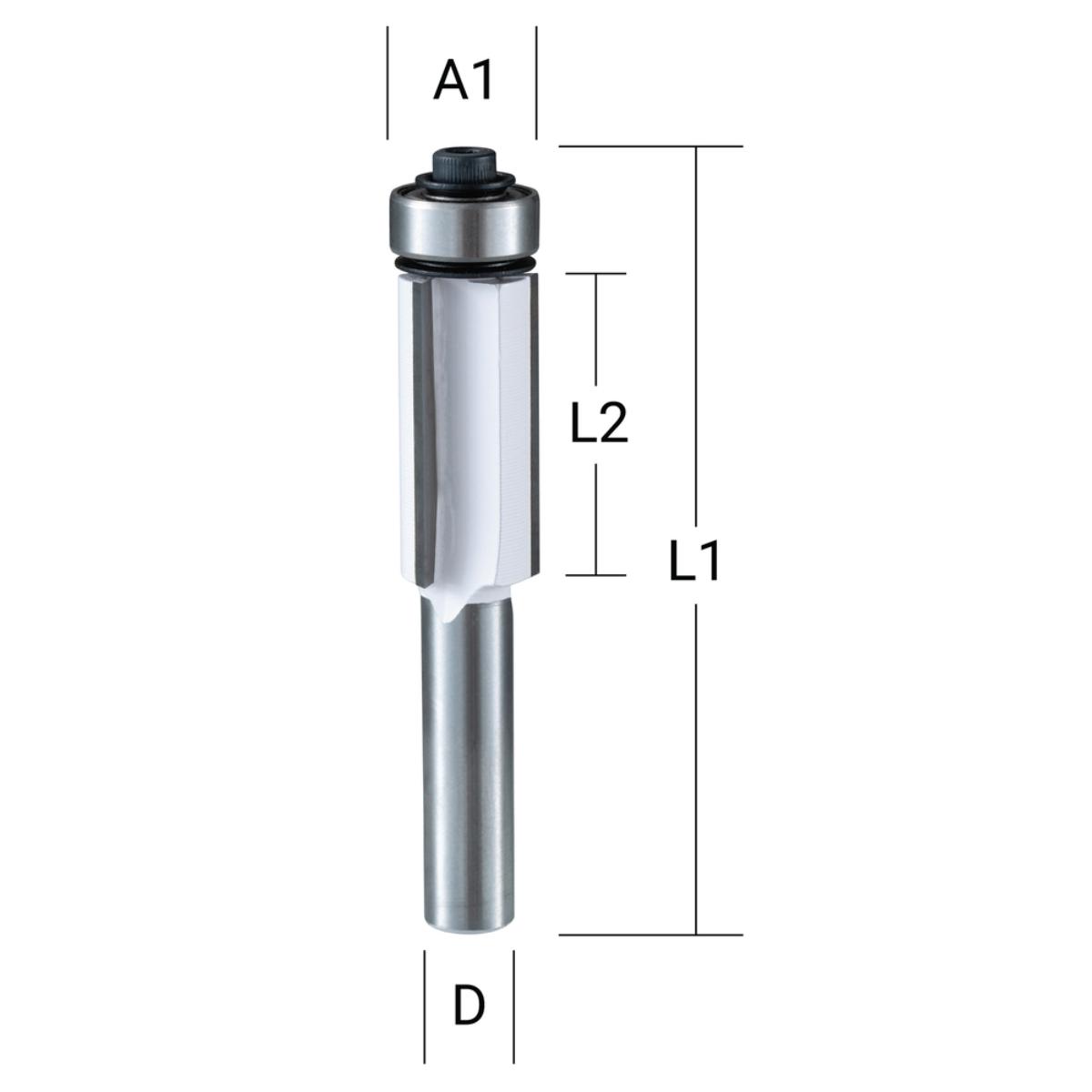Makita Bündigfräser dreischneidig 6,35 mm - D-47759