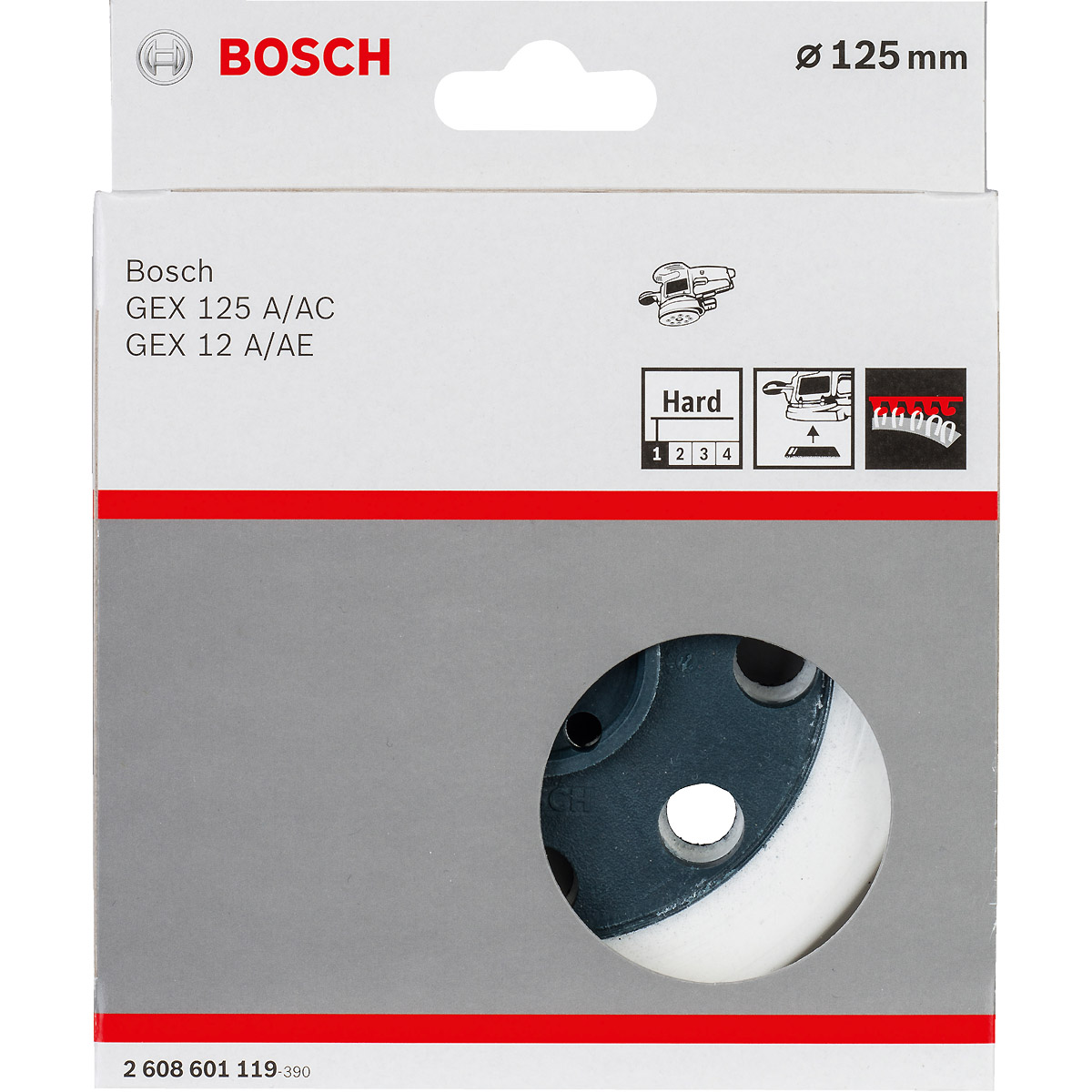 Bosch Schleifteller, 125 mm, für GEX 12 A, GEX 12 AE, GEX 125 A, GEX 125 AC