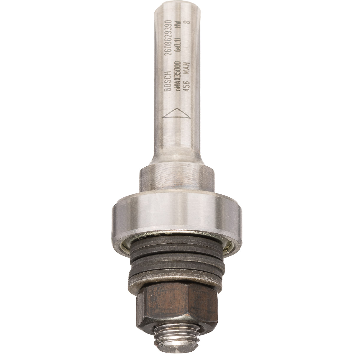 Bosch Schaft für Scheibenfräse mit Führungskugellager, 8 mm, D 22 mm, G 60,3 mm