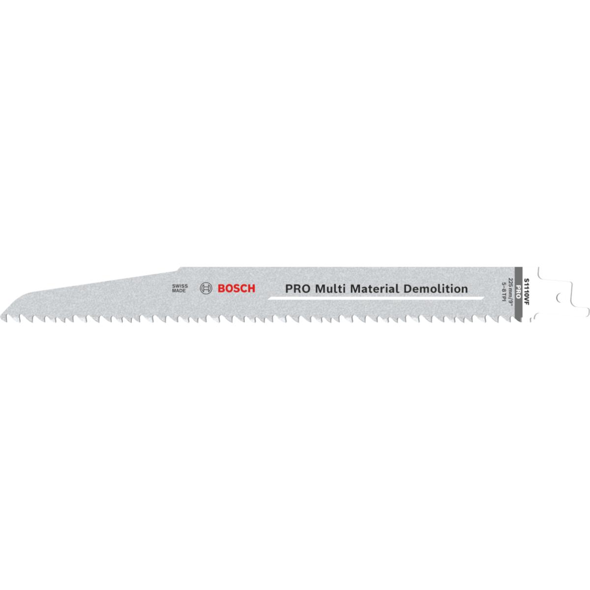 Bosch PRO Multi Material Demolition S1110VF Blatt,1,6 x 22 x 225 mm - 2 Stück