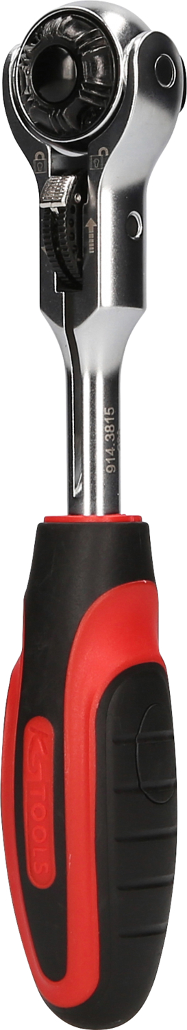 KS Tools 3/8" MODIFIX Mini-T-Griff-Schwenkkopf-Knarre, 72 Zahn, 0°+90°