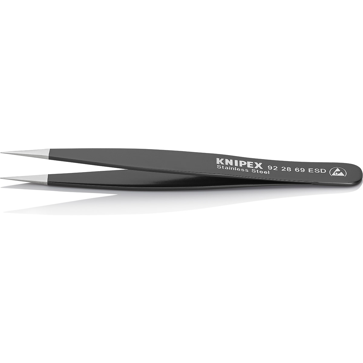KNIPEX Universalpinzette ESD Edelstahl glatt