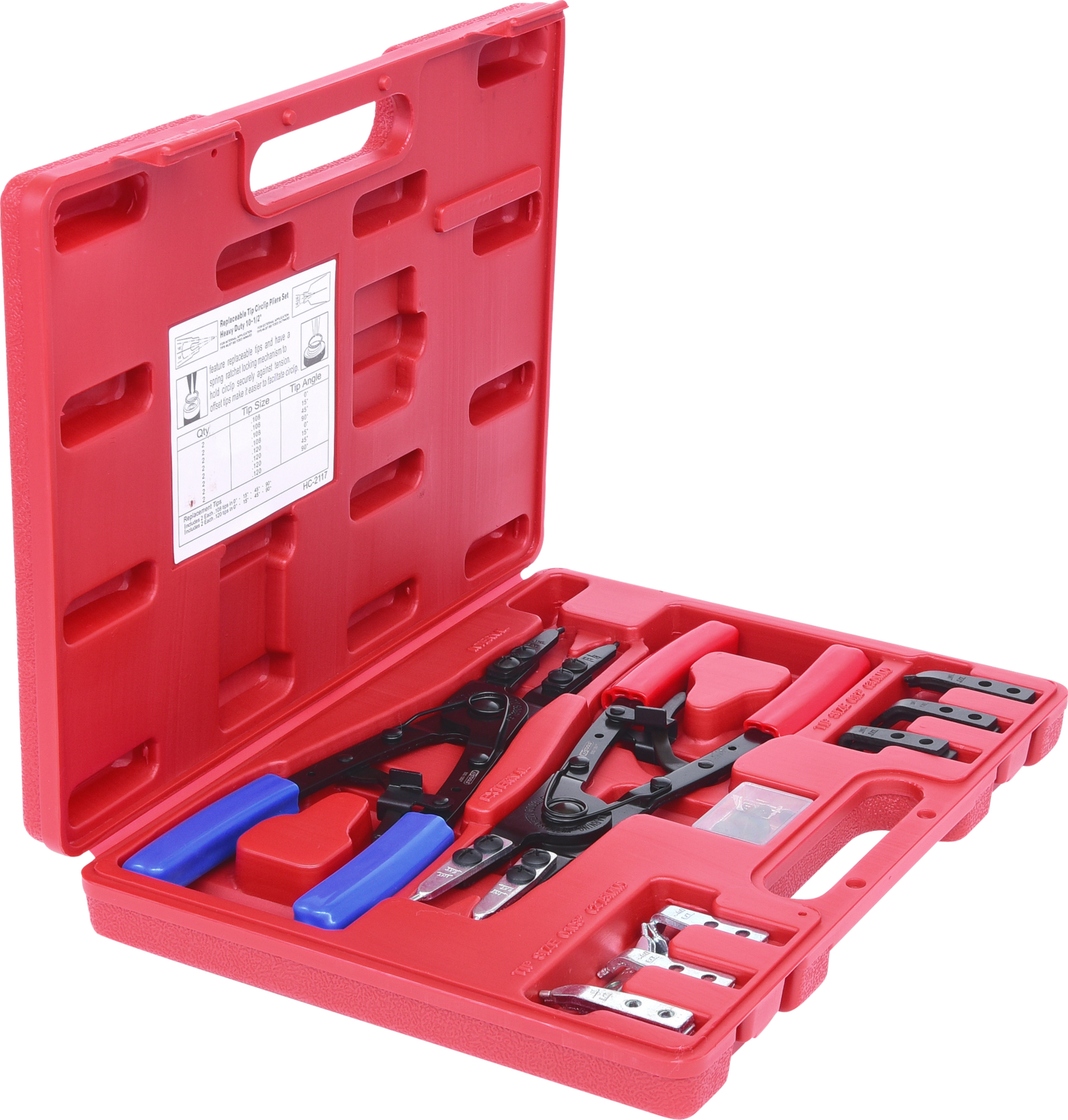 KS Tools Sicherungszangen-Satz mit Ratschenfunktion, 20-tlg