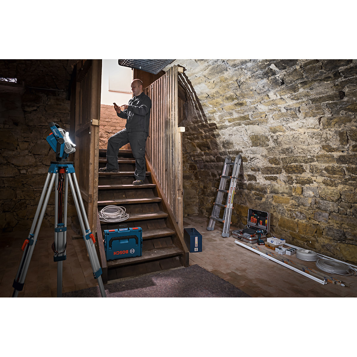 Bosch Akku-Bauleuchte GLI 18V