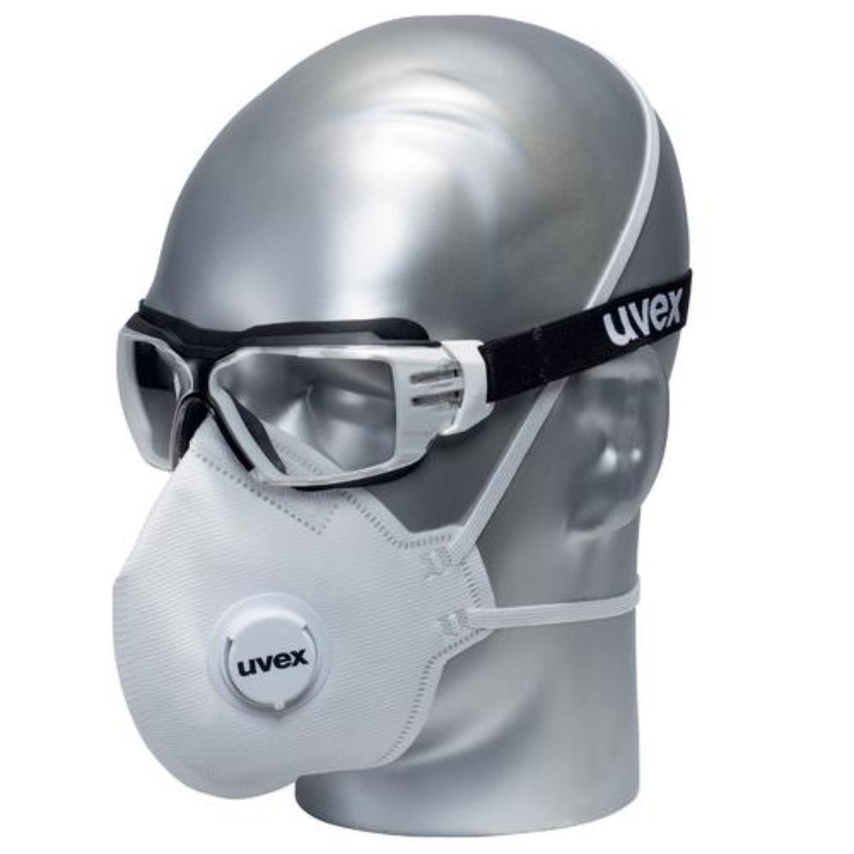 uvex silv-Air c Atemschutzmaske 3310 FFP3 mit Ausatemventil - 15 Stück
