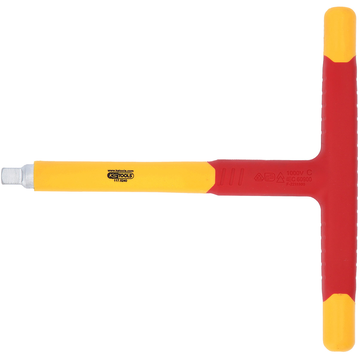 KS Tools 3/8" Isolierter T-Griff-Aufsteckschlüssel, 200mm