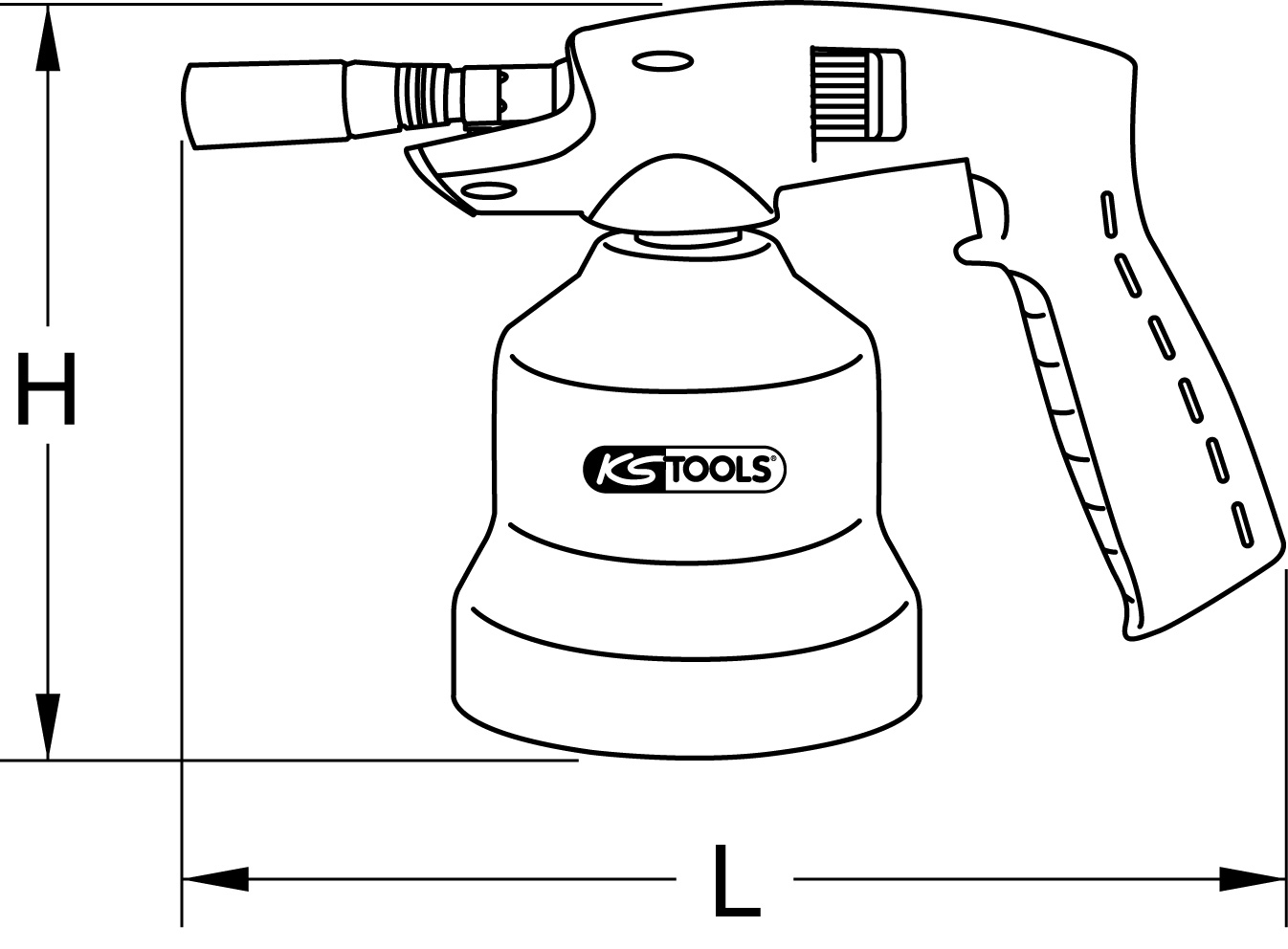 KS Tools Universal-Kartuschenlötgerät, Metall