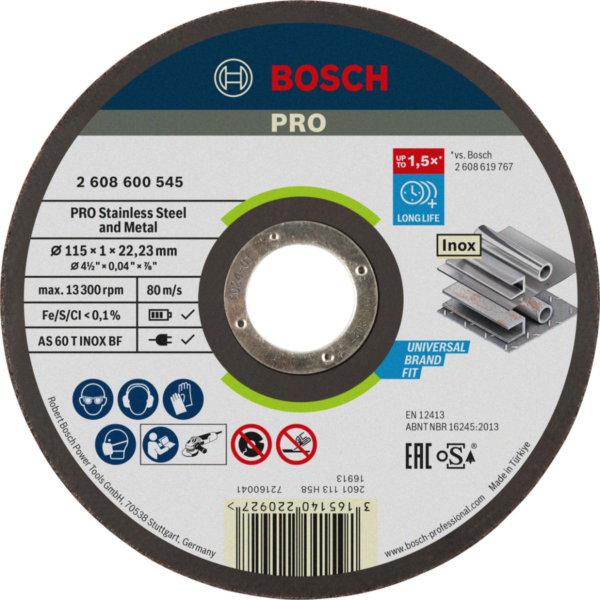 Bosch PRO Trennscheibe gerade Expert for Inox - Rapido AS 60 T INOX BF