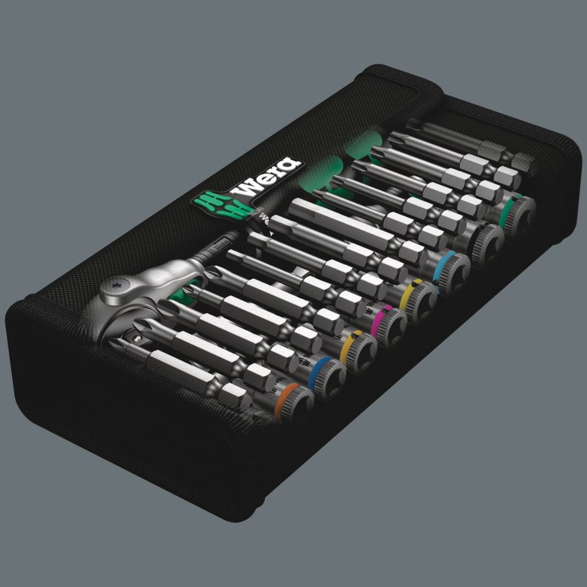 Wera 8100 SA 6 Zyklop Speed-Knarrensatz, 1/4"-Antrieb, metrisch, 28-teilig