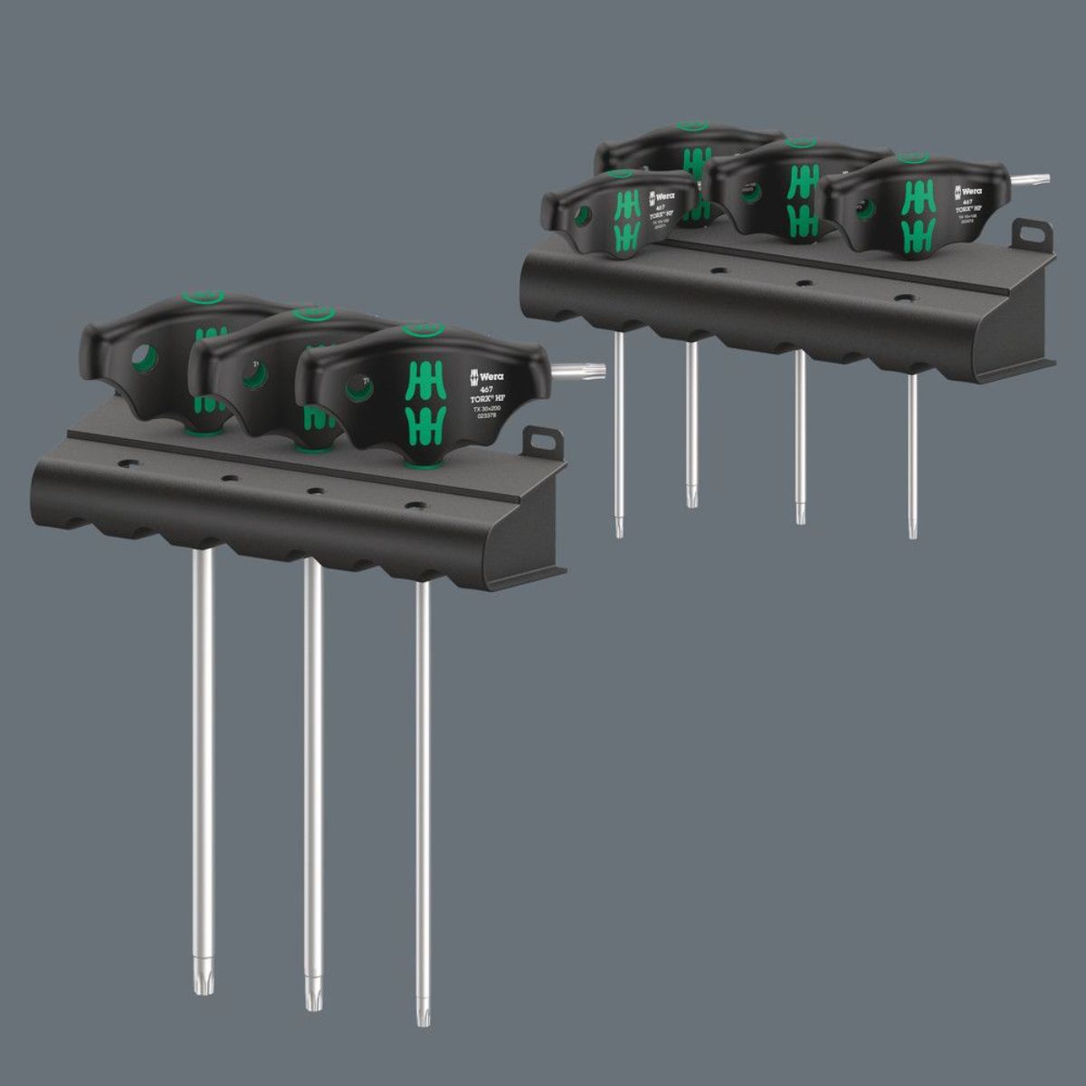 Wera 467/7 TORX HF Set 1 Schraubendrehersatz Quergriff TORX Schraubendreher + Haltefunktion, 7-tlg