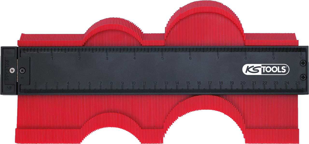 KS Tools Konturen-Lehre, Kunststoff, 280 mm lang