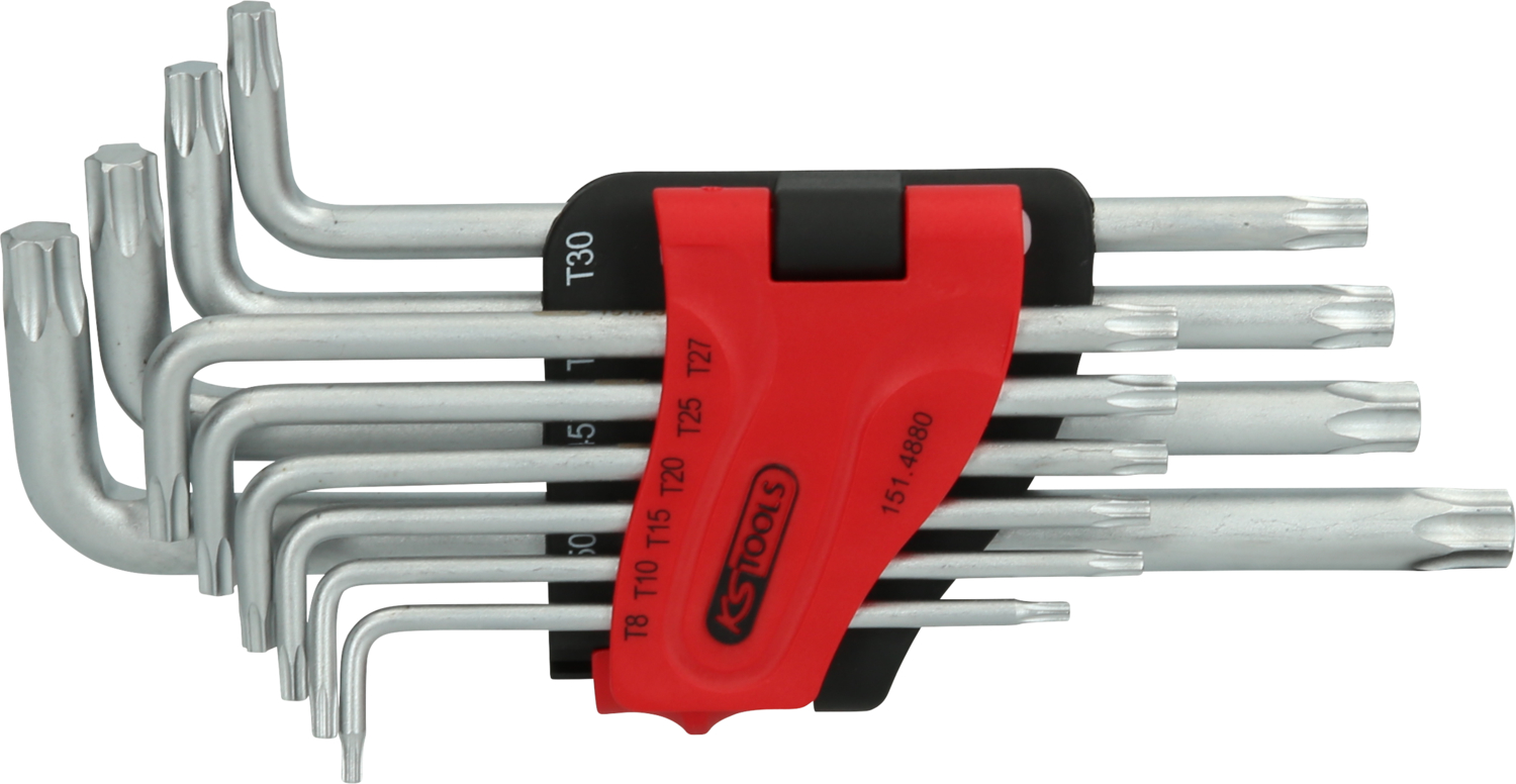 KS Tools Torx-Winkelstiftschlüssel-Satz, lang, 10-tlg