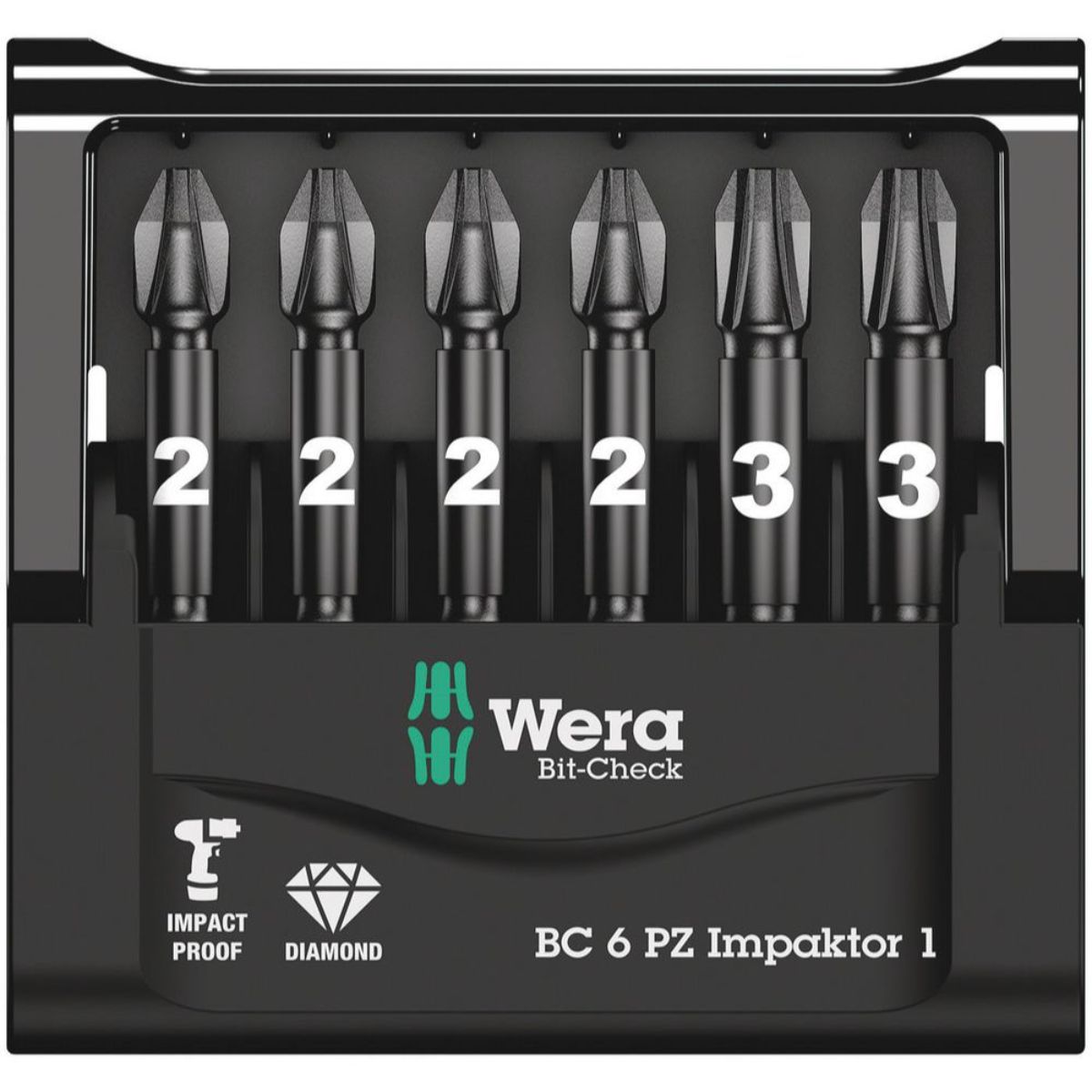 Wera Bit-Check 6 PZ Impaktor 1, 6-teilig