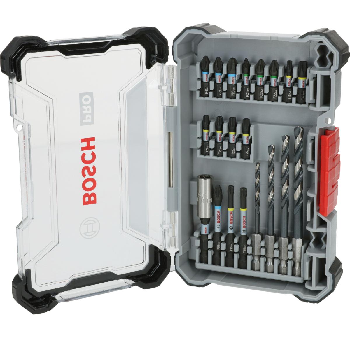 Bosch PRO Impact Schrauberbits und Metallbohrer Mixed, 20-teiliges Set