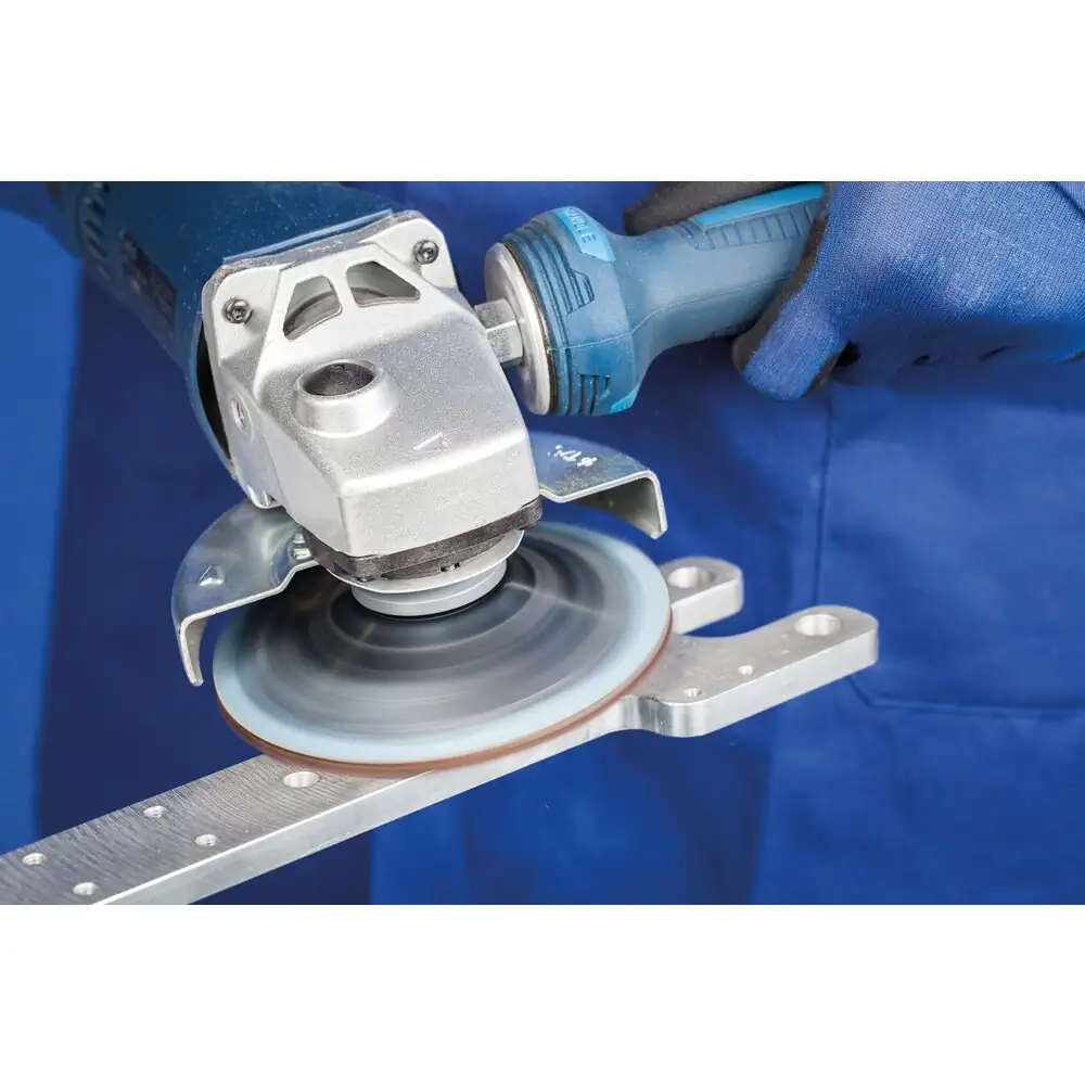 PFERD TOOLS COMBICLICK harte Vliesronde CC 125 mm für Feinschliff und Finish mit Winkelschleifer, 2 Stück