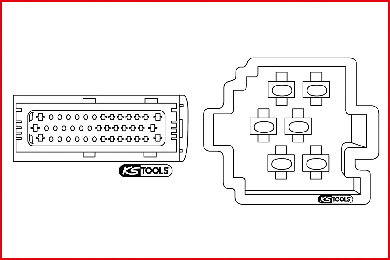 KS Tools Universal Kabel-Entriegelungswerkzeug-Satz, 3-tlg