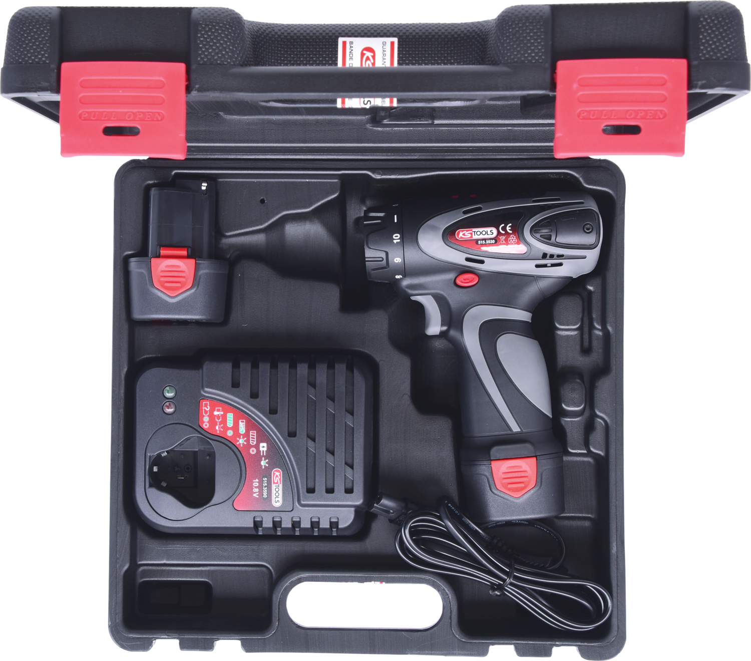 KS Tools 1-4'' Akku-Bit-Schrauber, 24Nm, 400 U-min 10,8V, mit 1 Akku und 1 Ladegerät
