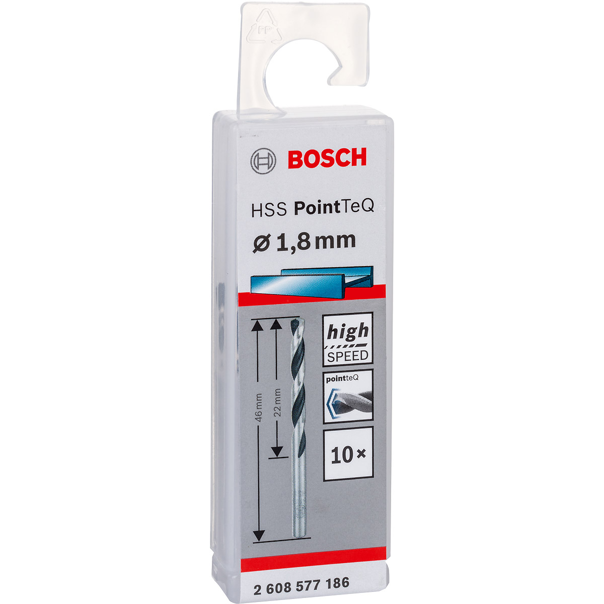 Bosch Metallspiralbohrer HSS PointTeQ, DIN 338