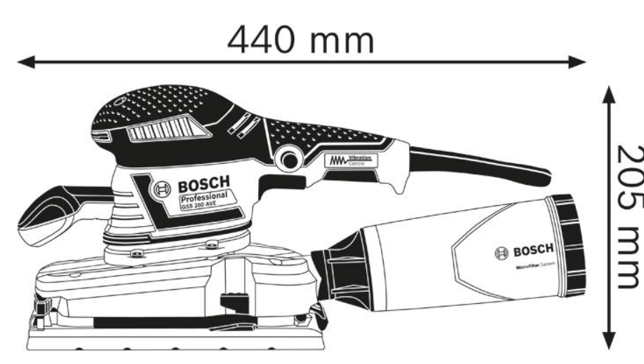 Bosch Schwingschleifer GSS 280 AVE, mit L-BOXX