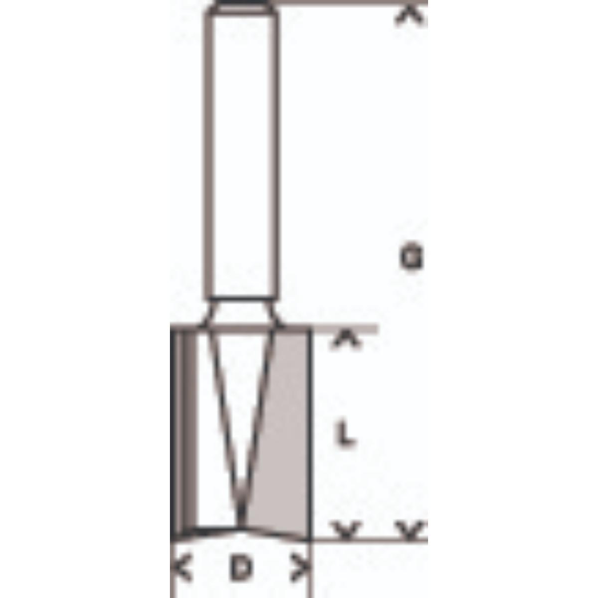 Bosch PRO Nutfräser, 8 mm Schaft
